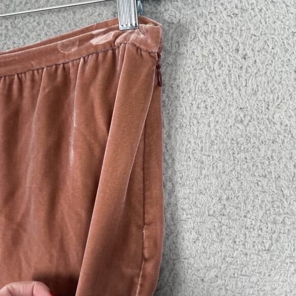 Missoni Skirt Womens 42 Pink Velvet Silk Blend Made Italy Midi Slip Evening Luxe - Picture 3 of 10